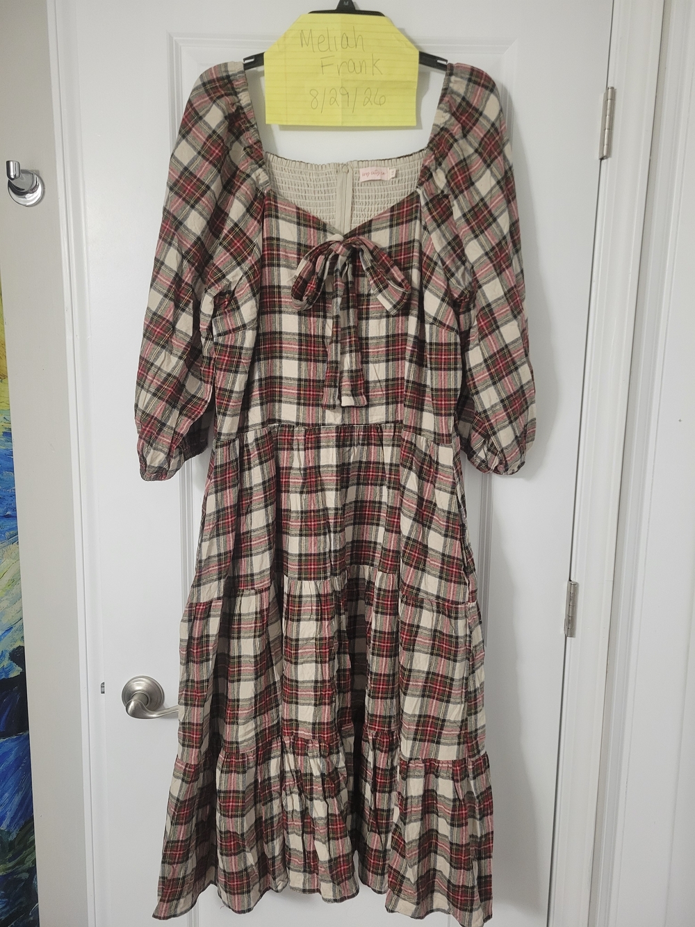 Ivy City Co Merry Dress In Holiday Plaid 1X